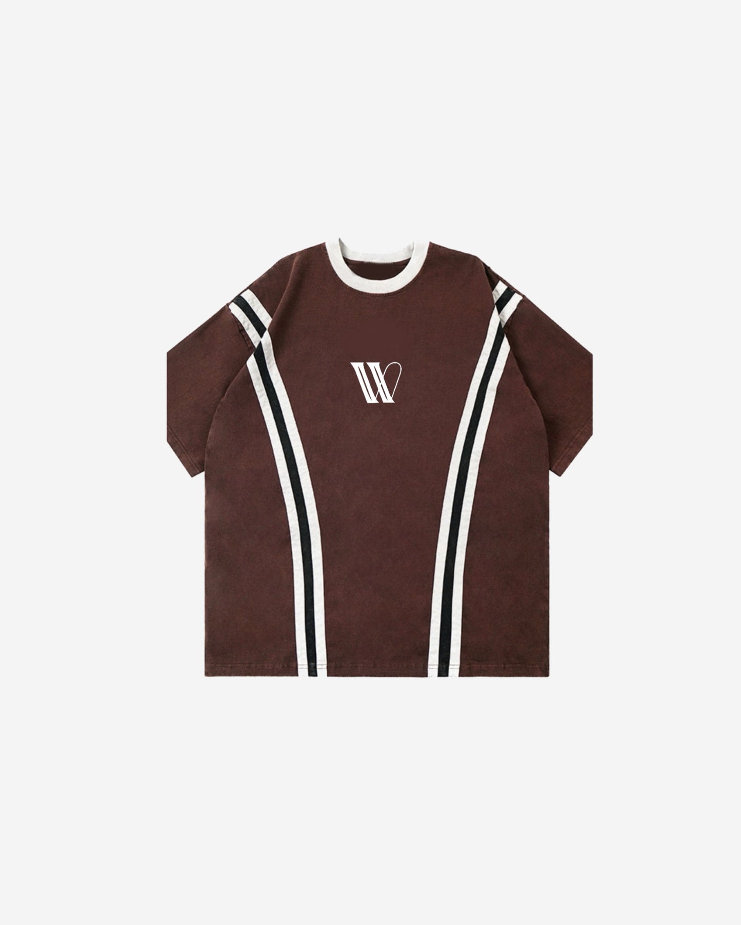 STRIPED BROWN TEE